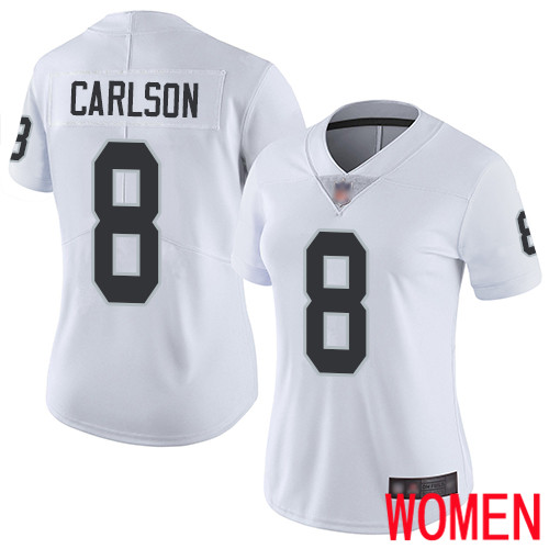 Oakland Raiders Limited White Women Daniel Carlson Road Jersey NFL Football 8 Vapor Untouchable Jersey